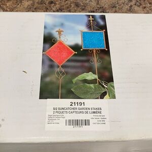 Regal S/2 Suncatcher Garden Stakes NWOT